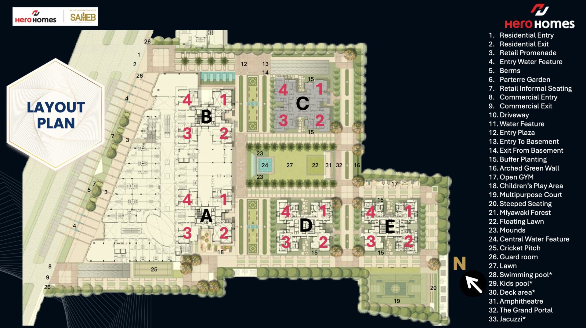 Hero Homes The palatial Master Plan